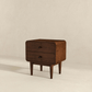 Alexa MCM Styled Wood Nightstand 2 Drawer - Revel Sofa 