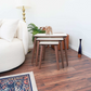 Ronald MCM Nesting End Tables In Walnut or White Top (Set Of 3) - Revel Sofa 