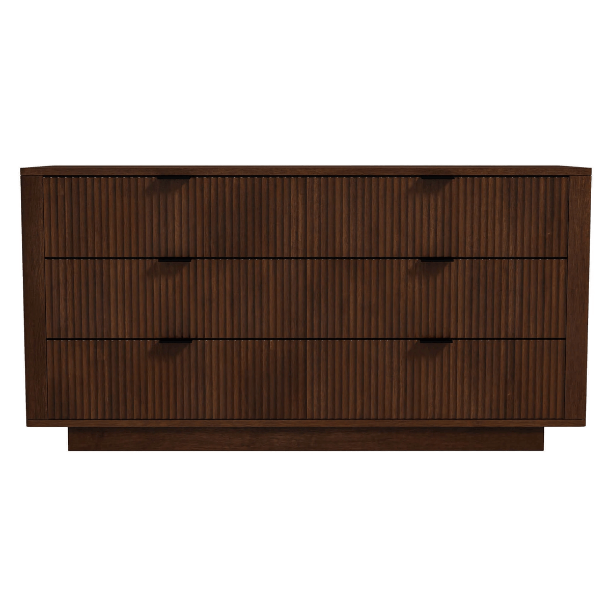 Lola MCM Walnut Dresser With 6 Drawers - Revel Sofa 