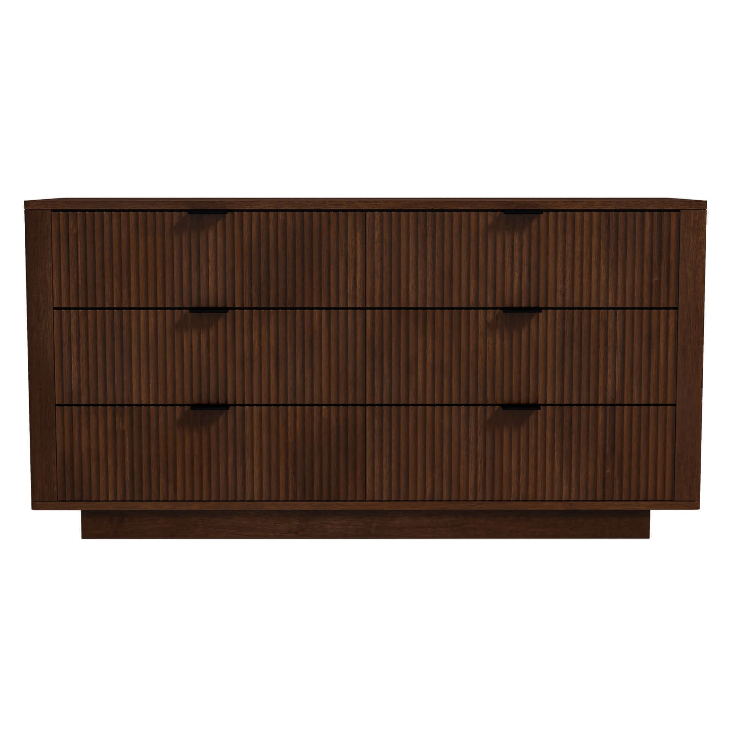 Lola MCM Walnut Dresser With 6 Drawers - Revel Sofa 