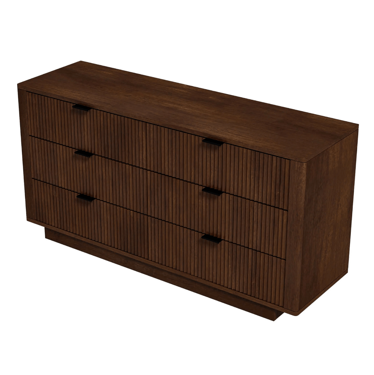 Lola MCM Walnut Dresser With 6 Drawers - Revel Sofa 