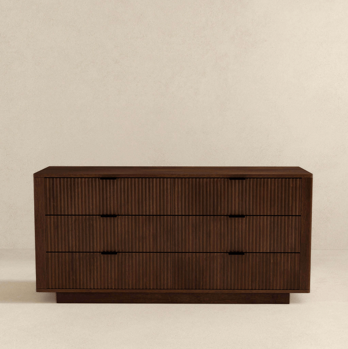 Lola MCM Walnut Dresser With 6 Drawers - Revel Sofa 