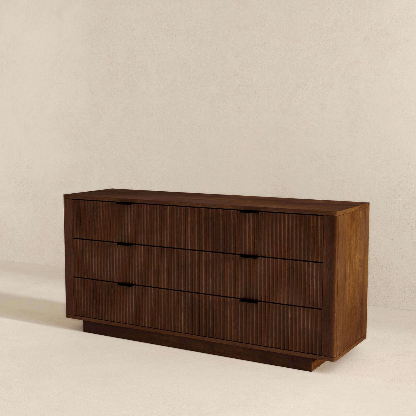 Lola MCM Walnut Dresser With 6 Drawers - Revel Sofa 