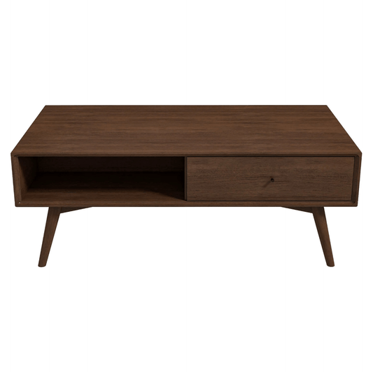 Caroline MCM Teak Solid Wood Coffee Table 48" - Revel Sofa