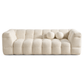 Alana Tufted Boucle Sofa Couch, Ivory 91" - Revel Sofa 
