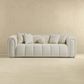 Beatrice Channel Tufted Boucle Sofa, Ivory 93" - Revel Sofa 