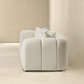 Beatrice Channel Tufted Boucle Sofa, Ivory 93" - Revel Sofa 