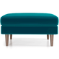 Amber MCM Style Square Upholstered Ottoman - Revel Sofa 