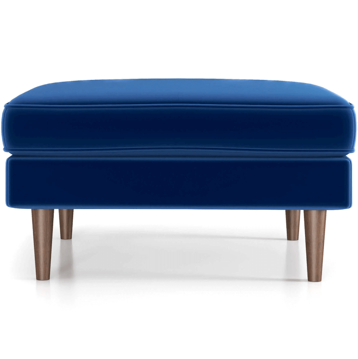Amber MCM Style Square Upholstered Ottoman - Revel Sofa 