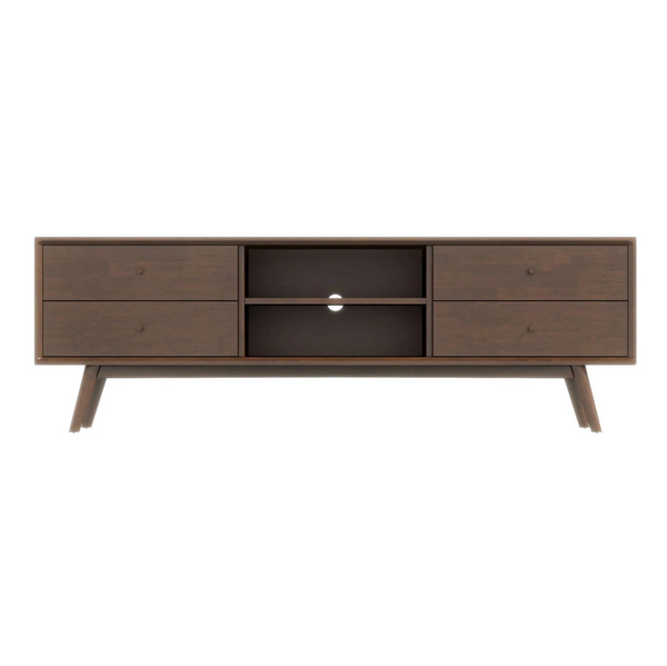 Caroline MCM Solid Wood TV Console Stand 71 - Revel Sofa 