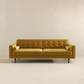 Casey MCM Button Tufted Back Velvet Sofa 84" (6 Colors)