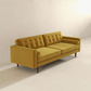 Casey MCM Button Tufted Back Velvet Sofa 84" (6 Colors)