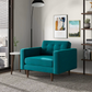 Casey MCM Style Velvet Lounge Chair - Revel Sofa 