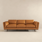Chase MCM Style Genuine Leather Sofa 91" - Revel Sofa 