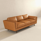 Chase MCM Style Genuine Leather Sofa 91" - Revel Sofa 
