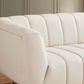 LaMattina MCM Genuine Leather Channel Tufted Sofa 86” - Revel Sofa 