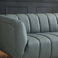 LaMattina MCM Genuine Leather Channel Tufted Sofa 86” - Revel Sofa 