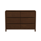 Lionel MCM Style Solid Wood 6-Drawer Bedroom Dresser (47") - Revel Sofa 