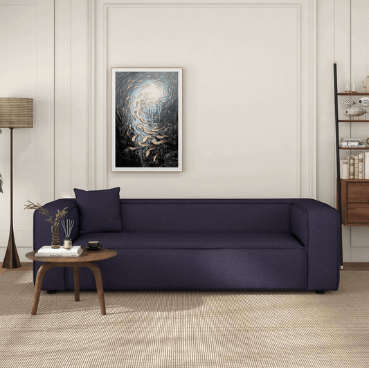 Marshall Modern Minimalist Contemporary Boucle Sofa 91” - Revel Sofa 
