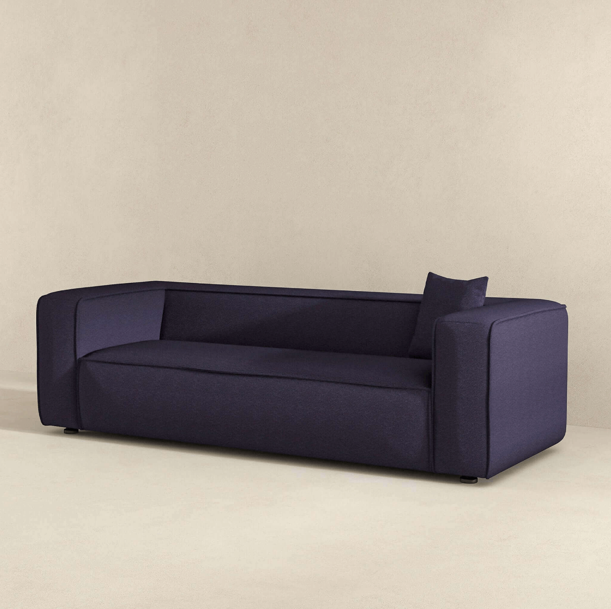 Marshall Modern Minimalist Contemporary Boucle Sofa 91” - Revel Sofa 