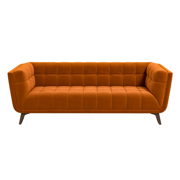 Addison MCM Styled Tufted Sofa Couch 86” - Revel Sofa 
