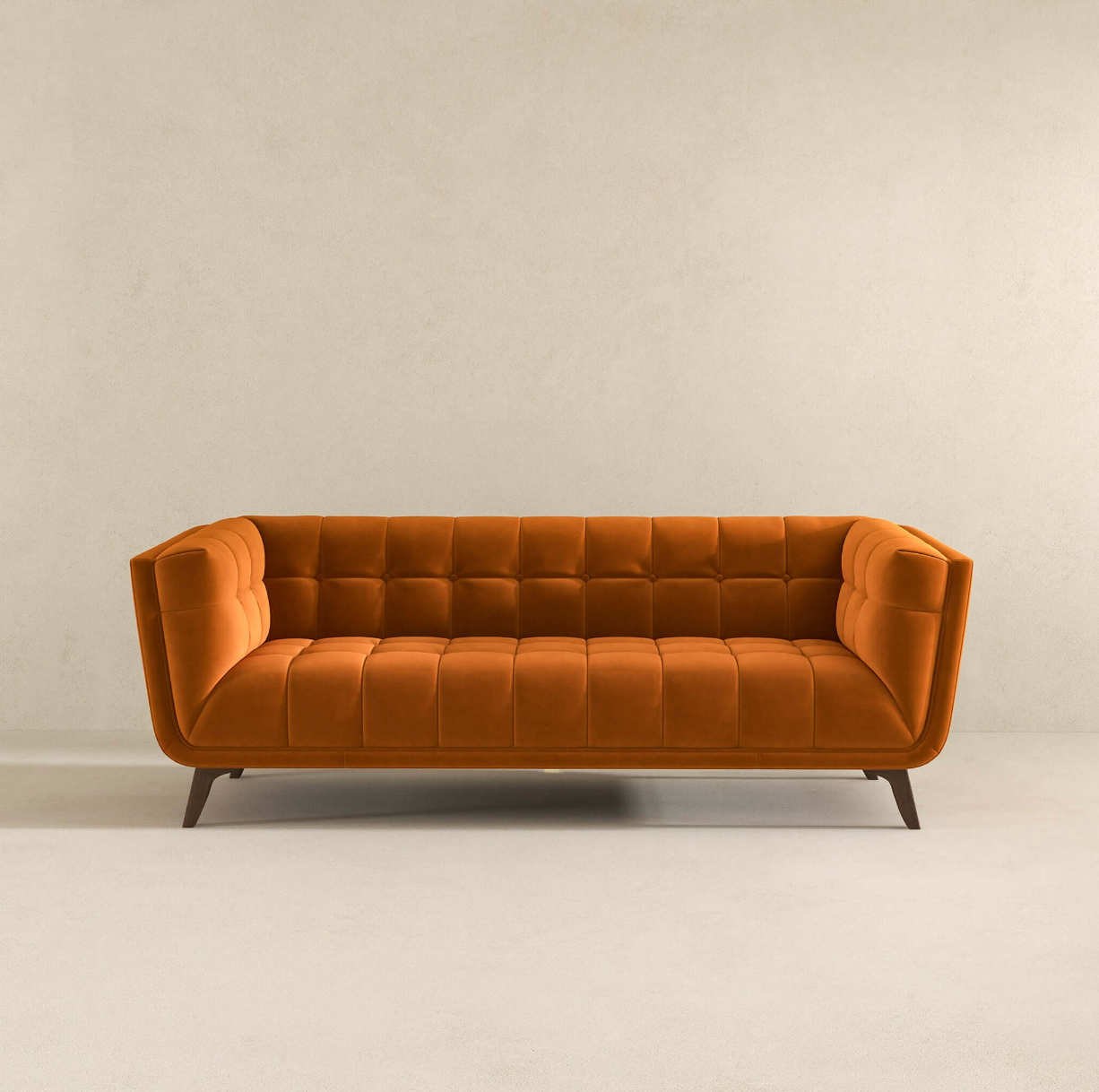 Addison MCM Styled Tufted Sofa Couch 86” - Revel Sofa 