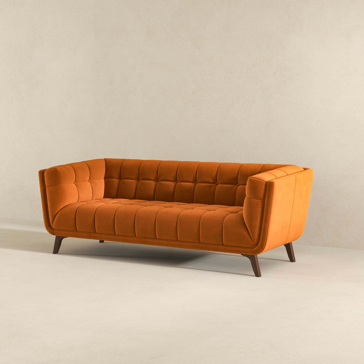 Addison MCM Styled Tufted Sofa Couch 86” - Revel Sofa 