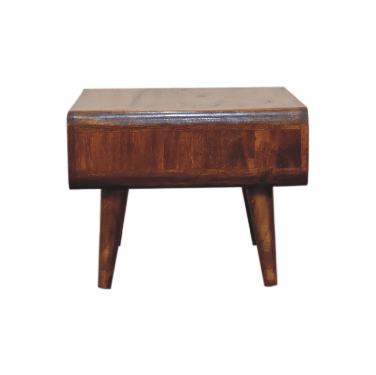 MCM Inspired Solid Mango Wood Coffee Table Open Design 26" - Revel Sofa 