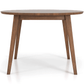 Lara MCM Round Solid Wood Dining Table 43" - Revel Sofa 