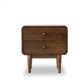 Alexa MCM Styled Wood Nightstand 2 Drawer - Revel Sofa 