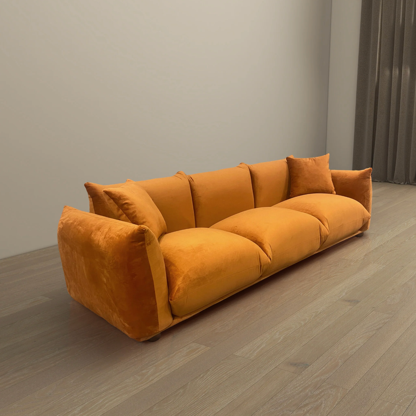 Kely Boho Chic Plush Sofa Couch 100” - Revel Sofa 