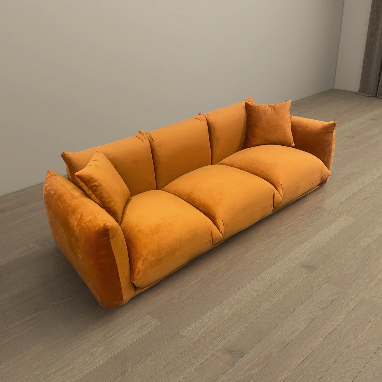 Kely Boho Chic Plush Sofa Couch 100” - Revel Sofa 