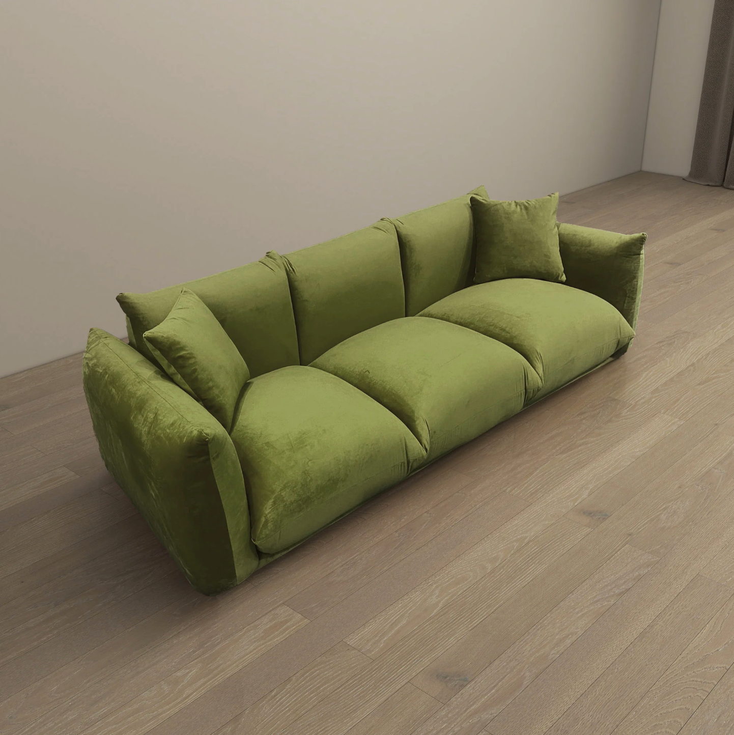 Kely Boho Chic Plush Sofa Couch 100” - Revel Sofa 
