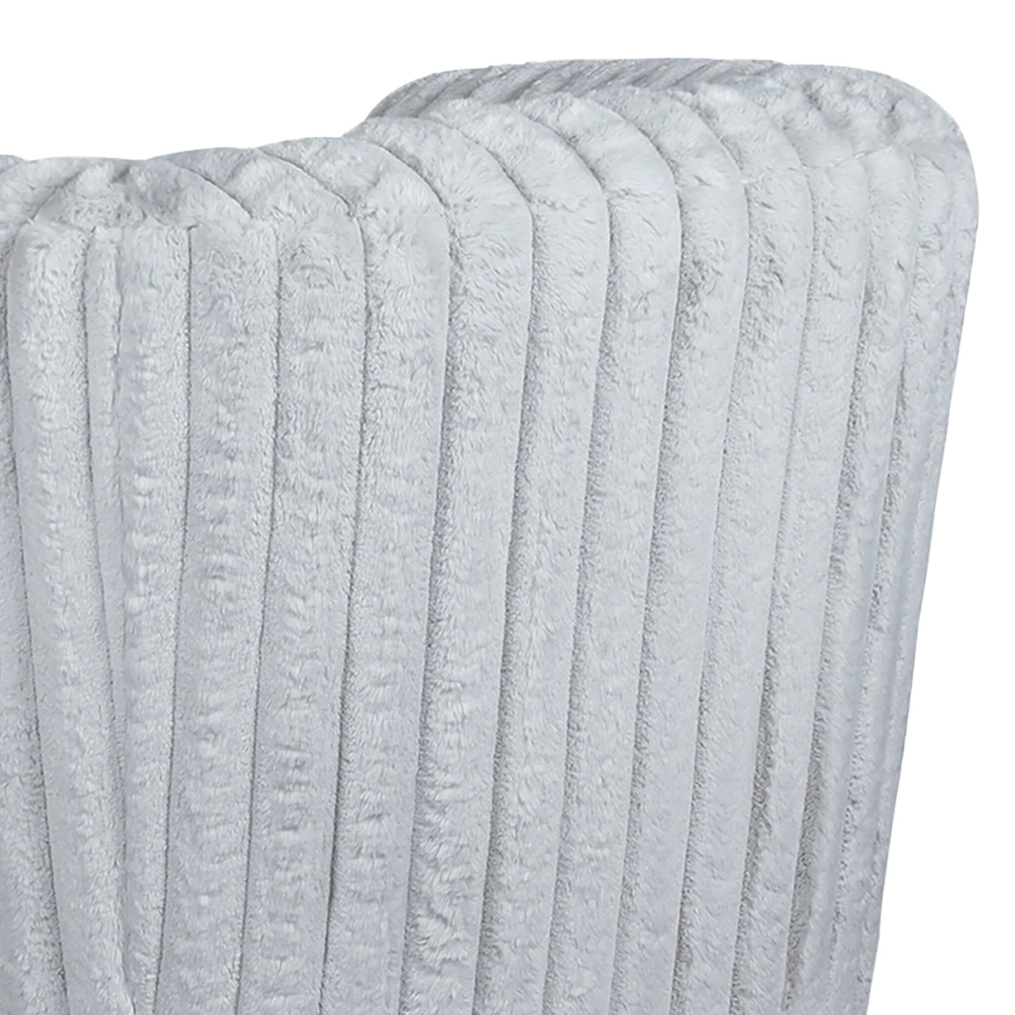 Mira Velvet Channel Tufted Swivel Lounge Chair in White or Gray - Revel Sofa 