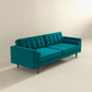 Casey MCM Button Tufted Back Velvet Sofa 84" (6 Colors)