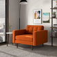Casey MCM Velvet Tufted Armchair