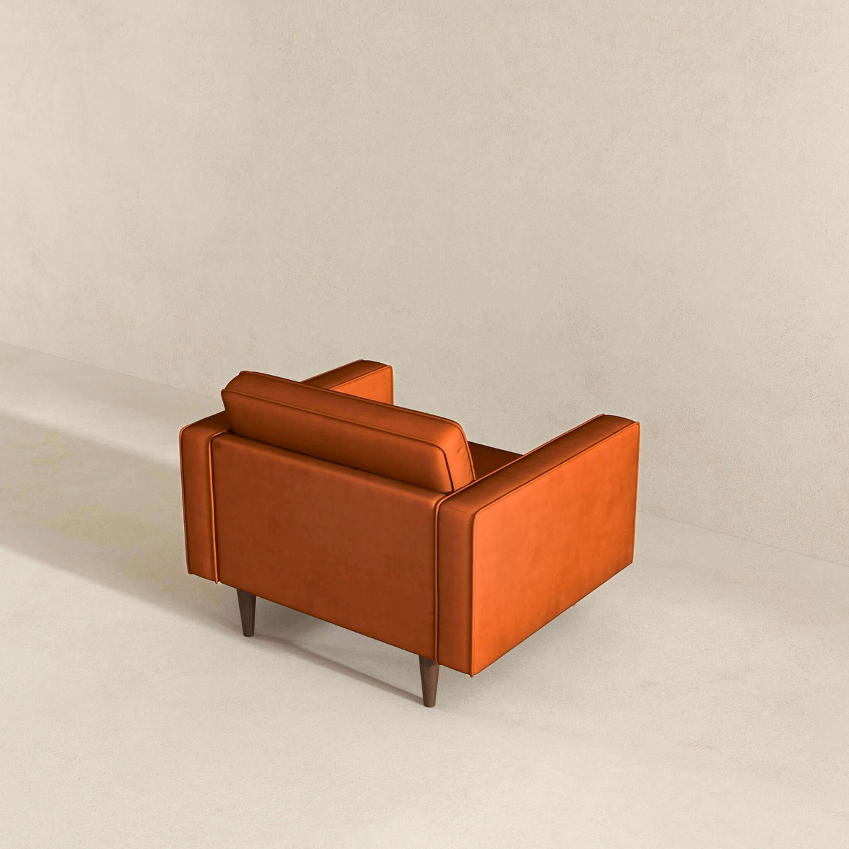 Casey MCM Velvet Tufted Armchair