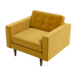 Casey MCM Velvet Tufted Armchair