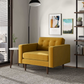 Casey MCM Velvet Tufted Armchair