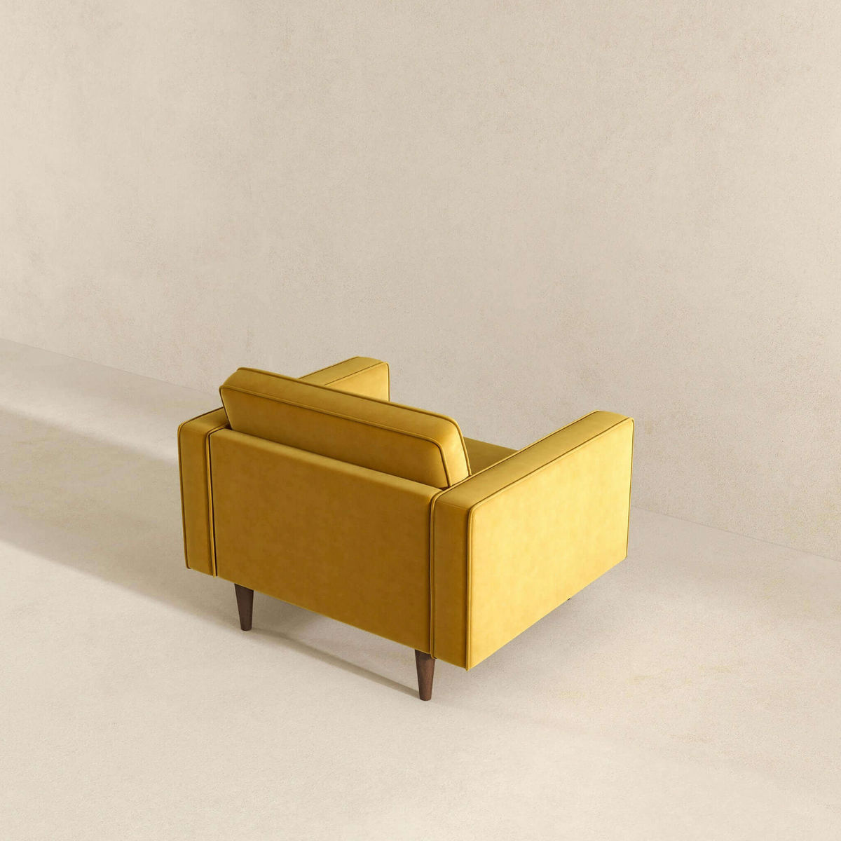 Casey MCM Velvet Tufted Armchair