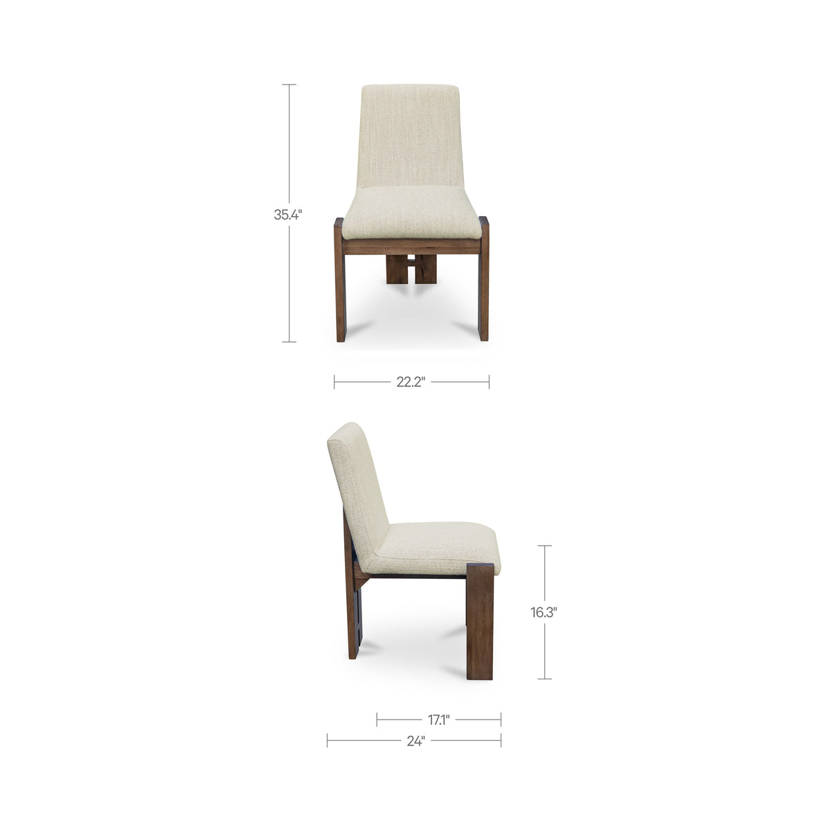 Mia Dining Chair – 22" Upholstered Dining Chair, Set of 2 (11)
