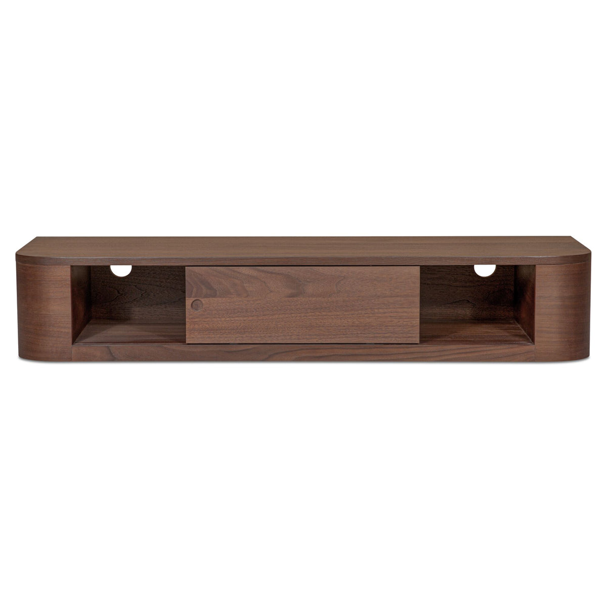 Round Off Floating Console Table – 48" Wall-Mounted Console Table (2 Colors) (2)