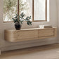 Round Off Floating Console Table – 48" Wall-Mounted Console Table (2 Colors) (19)
