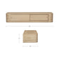 Round Off Floating Console Table – 48" Wall-Mounted Console Table (2 Colors) (20)