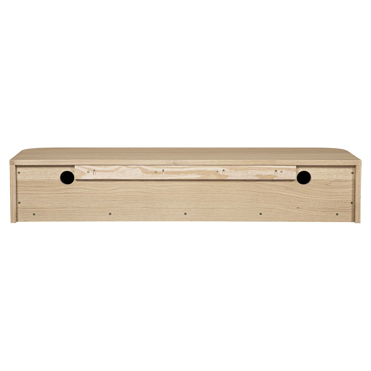 Round Off Floating Console Table – 48" Wall-Mounted Console Table (2 Colors) (14)
