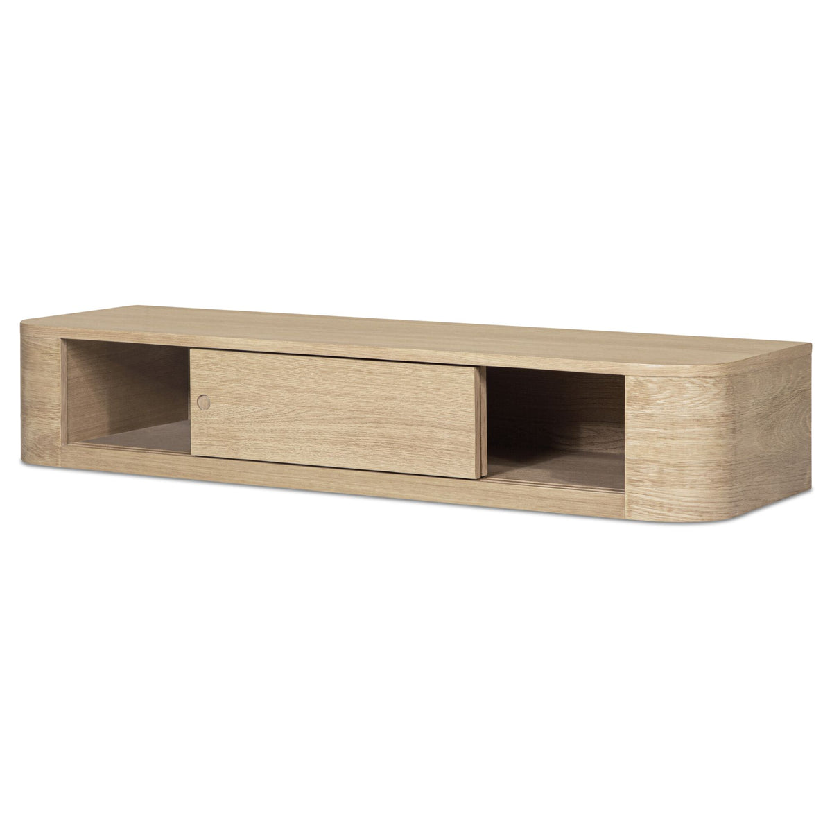 Round Off Floating Console Table – 48" Wall-Mounted Console Table (2 Colors) (16)