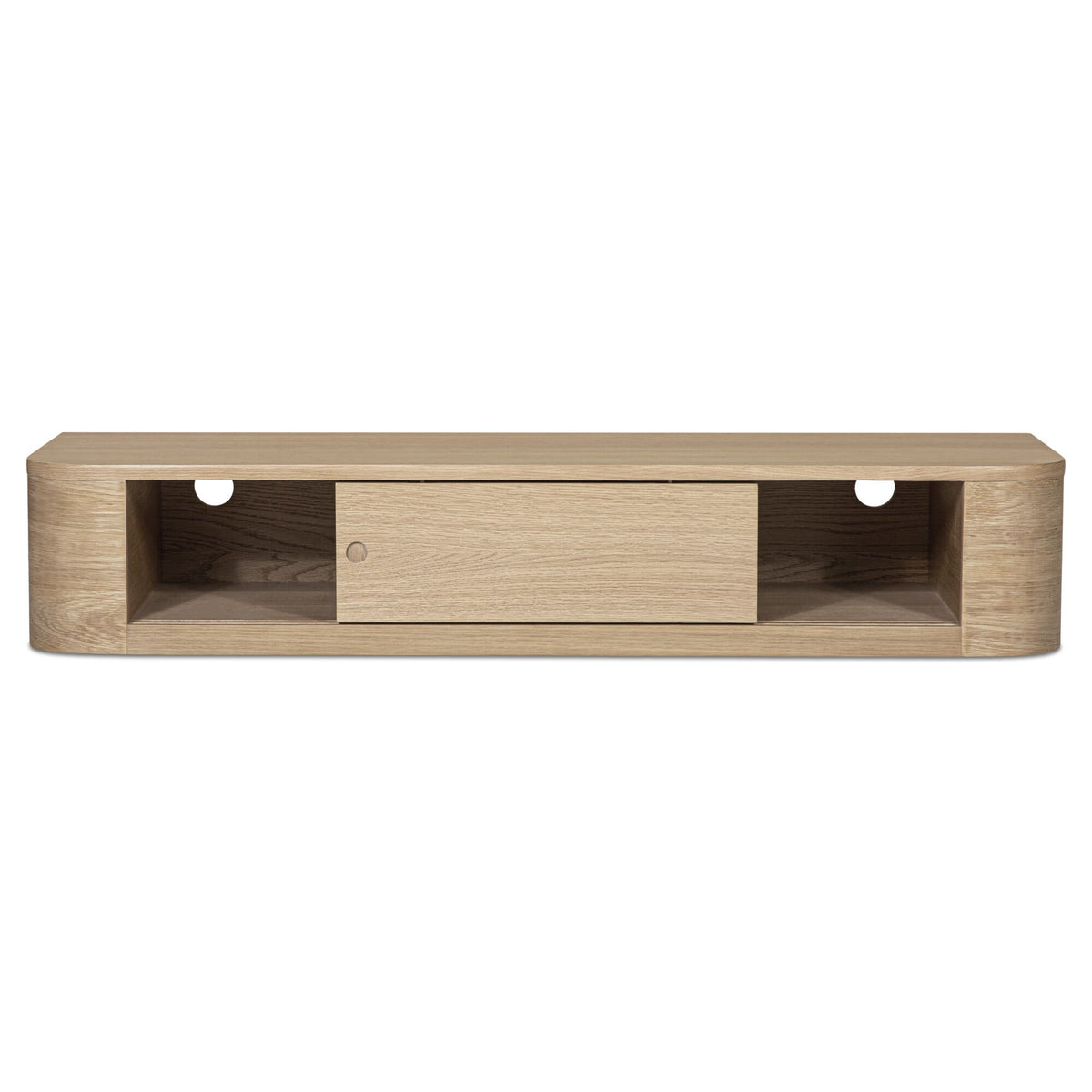 Round Off Floating Console Table – 48" Wall-Mounted Console Table (2 Colors) (12)