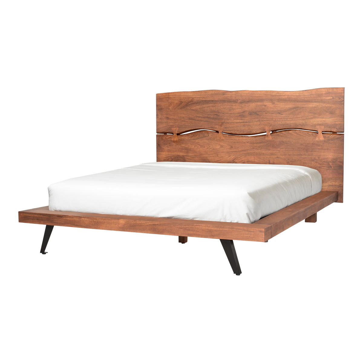 Madagascar Platform Bed – 75.25"–92" Solid Acacia Platform Bed (7)