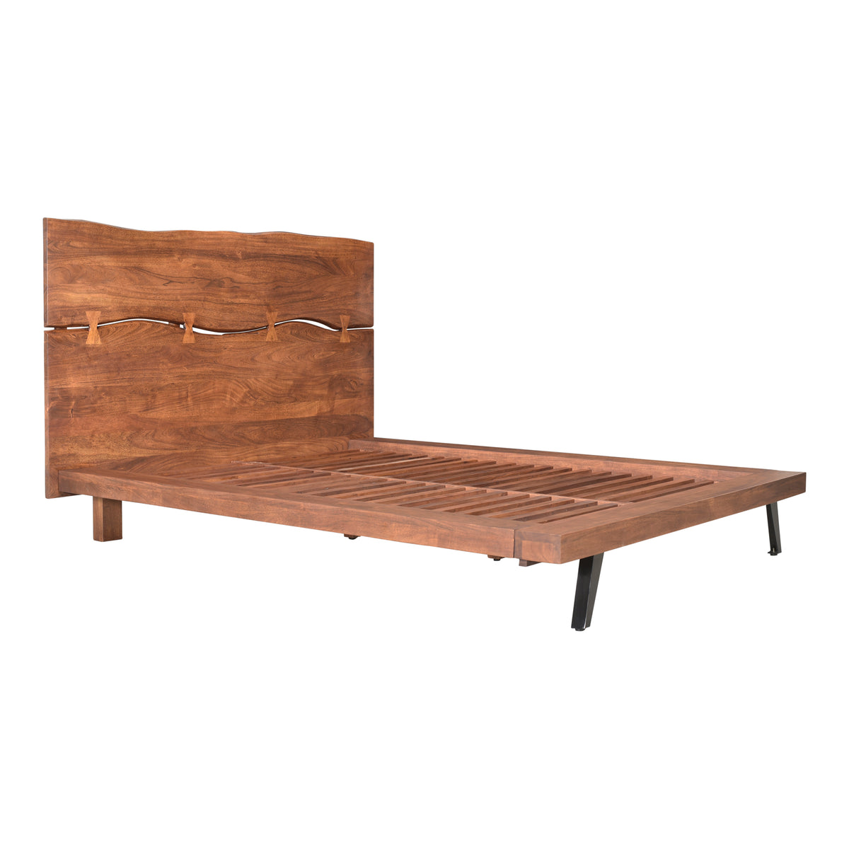 Madagascar Platform Bed – 75.25"–92" Solid Acacia Platform Bed (17)