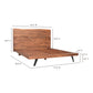 Madagascar Platform Bed – 75.25"–92" Solid Acacia Platform Bed (25)